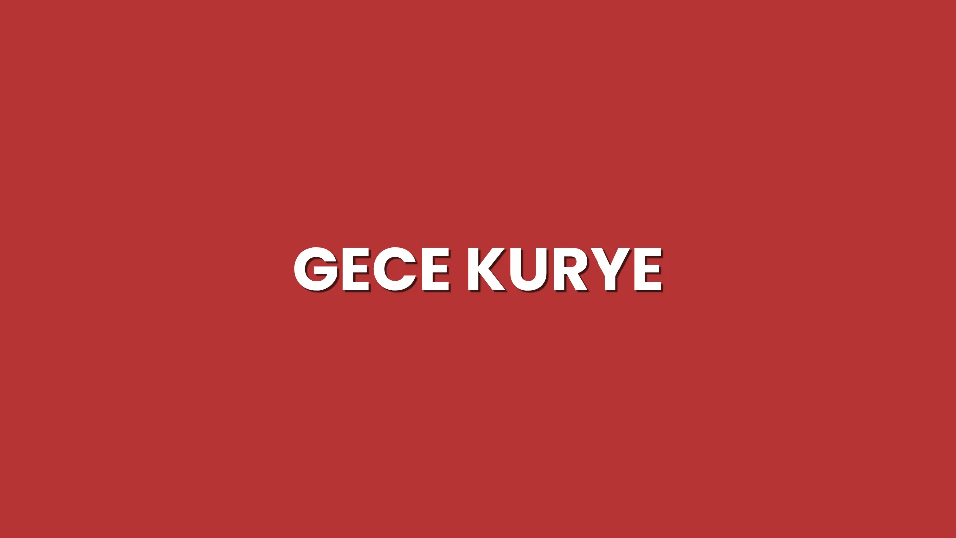 Gece Kurye Hizmeti