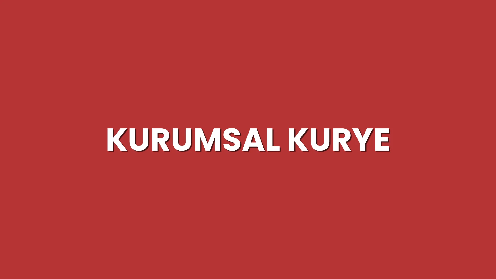 Kurumsal Kurye Hizmeti