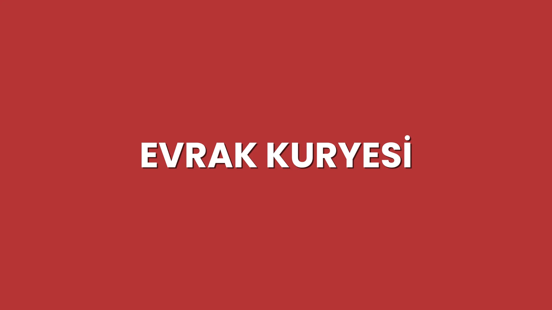 Evrak Kurye Hizmeti