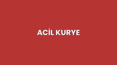 Acil Kurye Hizmeti